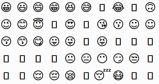 Emojis feitos por um designer que tinha muitas outras coisas pra fazer